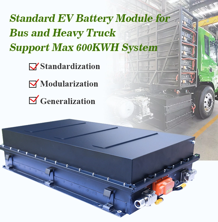 Cts a adapté la batterie aux besoins du client 150kwh 200kwh, lithium électrique Ion Battery 600V 650V, lithium Ion Battery d'EV de camion pour l'autobus électrique